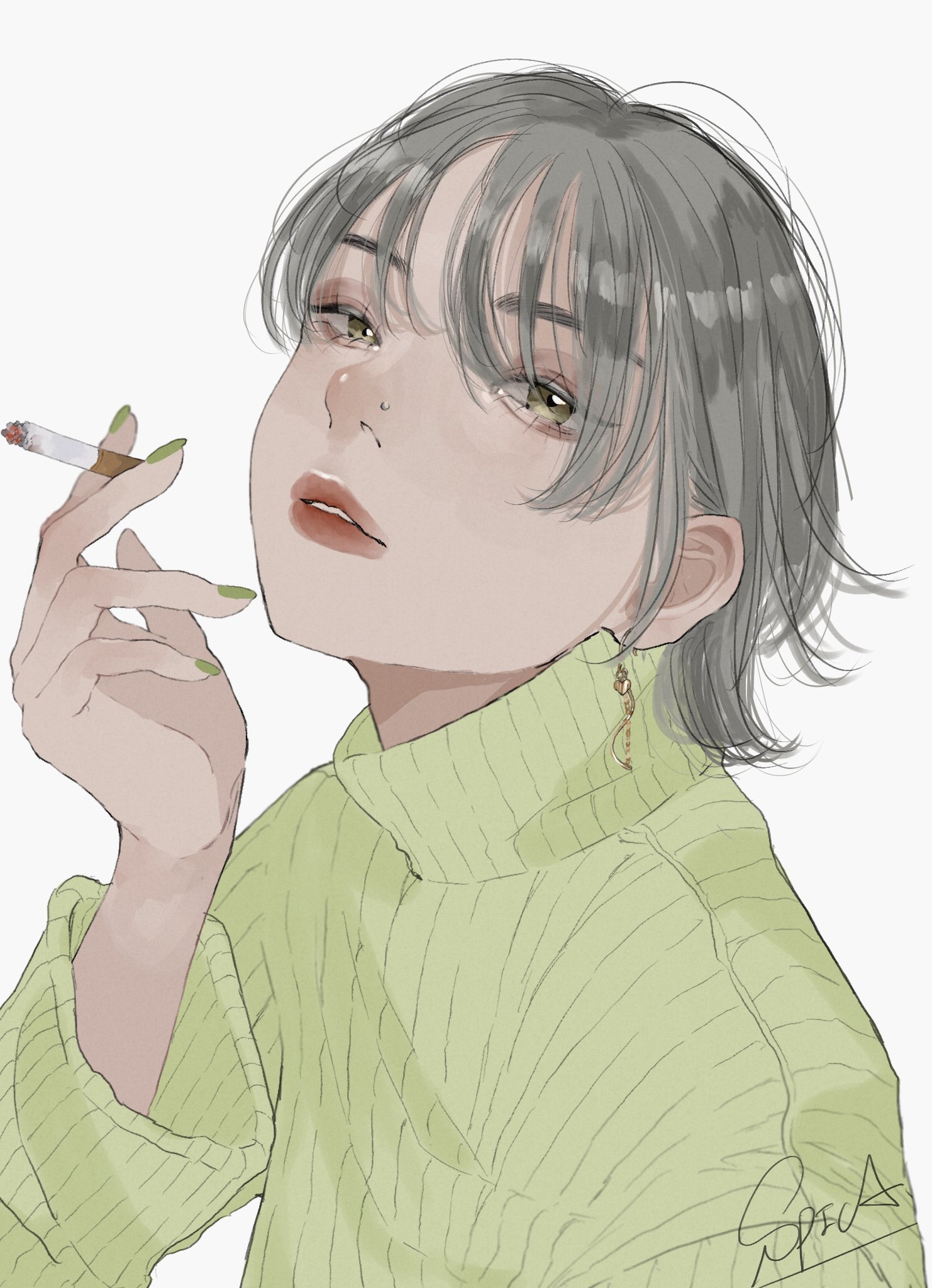 Spica 大人になりたくて イラスト 女の子イラスト タバコ タバコ女子 Illustration Illust 絵柄が好みって人にフォローされたい 絵柄が好みって人がいればいいなぁ T Co X3jf8gokjs Twitter