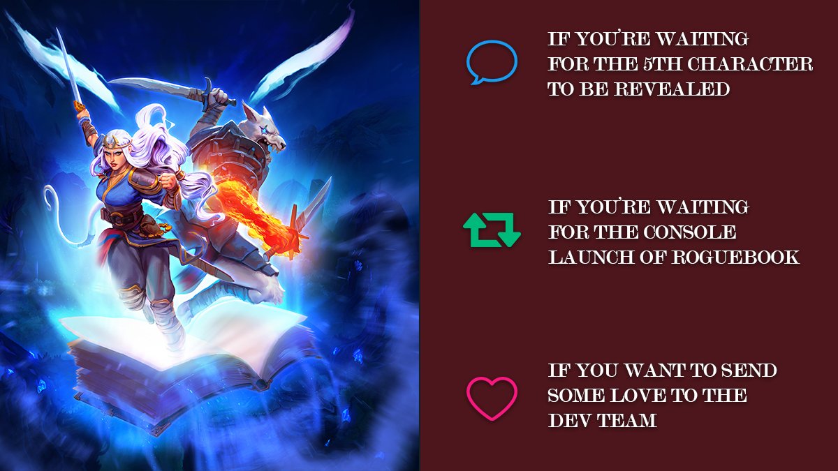 Right now, there are two separate groups we're working for, with a 5th character and a console launch in the near future!

Regardless of which side you're on, we can all come together and slam the ♥️ button!