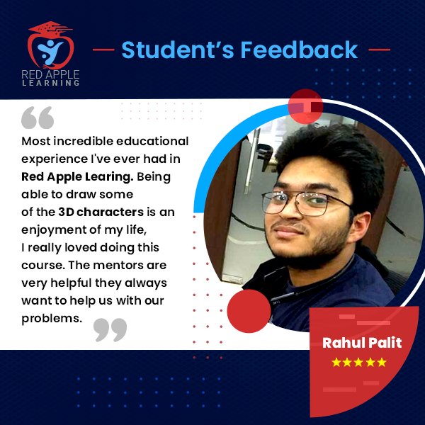 redapplekolkata's tweet image. Our Student's Feedback
✅ Name: RAHUL PALIT
✅ Program: 3D Game Assets
👉 Any queries? contact us at: +91-6291698908 OR visit: redapplelearning.in
#StudentReview #learngamedevelopment #diploma #RedAppleLearning #animation #2danimation #animationinstitute #animationcourse