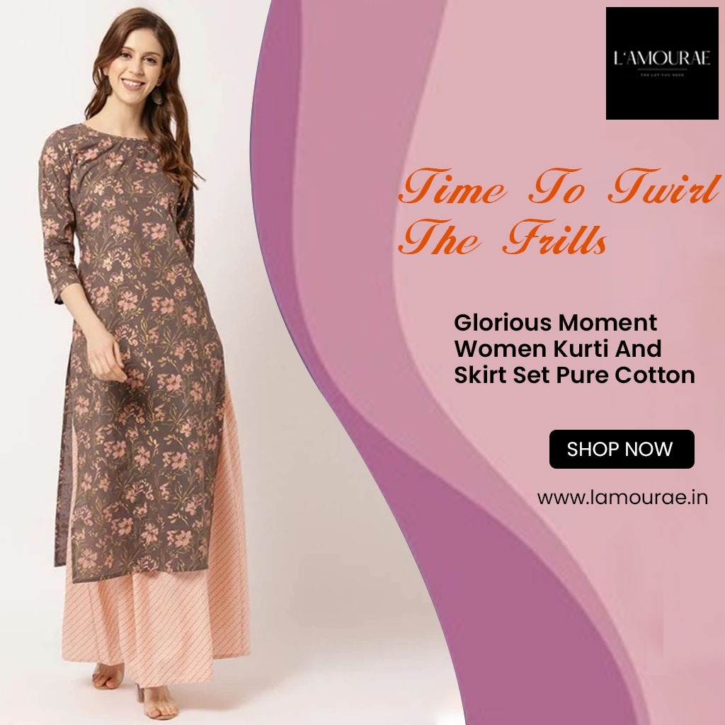 lamourae's tweet photo. Time to Twirl the Trills. 
Purchase this Glorious Moment Women's Kurti, has a round neck, three-quarter sleeves, straight hem and also with side slits.
For more - https://t.co/4Qhm949mBv
#Lamourae #Trendy #Frocks #Romantic #Dress #Red #Premium #PremiumQuality #OrderNow #Clothing https://t.co/6tznZSf3F8
