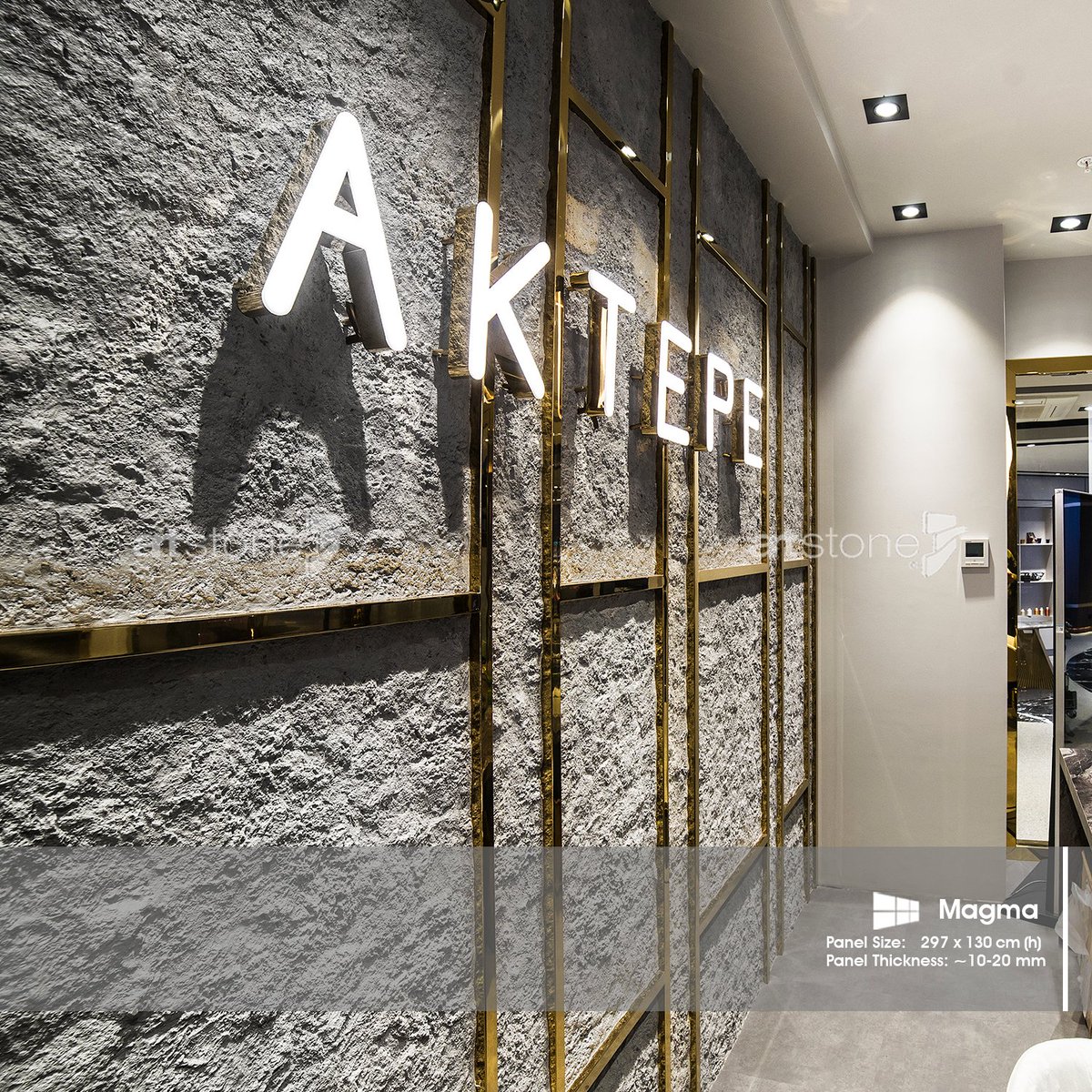 dressyourwall's tweet photo. #ARTSTONEPROJE: Aktepe Sound projesinde Artstone’un inovatif çizgilerle tasarladığı yenilikçi serisinin dikkat çeken üyelerinden #Magma tercih edilerek, püsküren lav akıntılarının soğuyarak dönüştüğü kaya dokusu görünümü ile iç mekanda modern dekorasyon algısı güçlendirdi. https://t.co/4sfoch4SLt