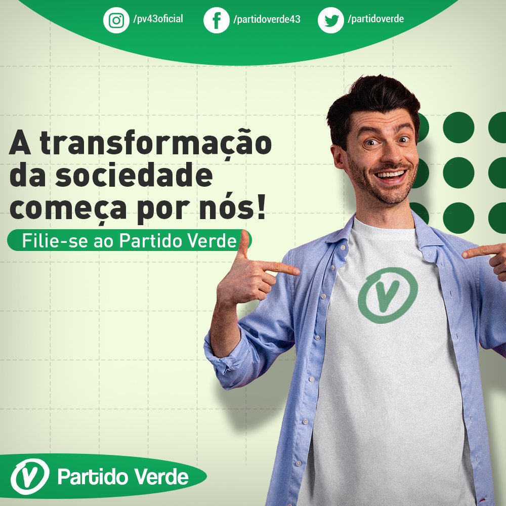 partidoverde's tweet photo. #pvnecessário #partidoverdebrasil #partidoverde #partidoverde43 #filie-se https://t.co/n3YwK1Apzy