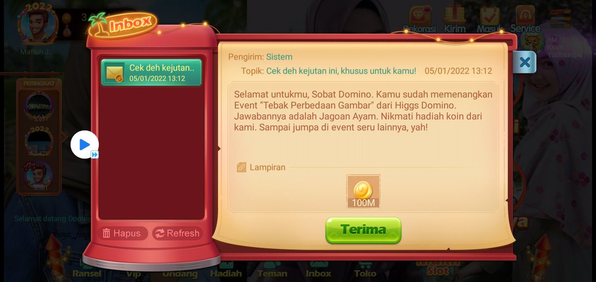 jamal9850962478's tweet photo. @higgsdomino_id 
thanks for give me. https://t.co/hAgkU6Q4f0