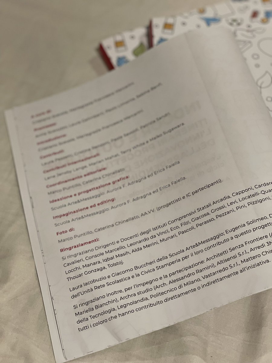 Privileged to have been invited to contribute to the Italian report on the ‘Design itineraries for the innovation of learning environments’ published by the Municipality of Milan. With @LeneJensbyLange @terry4learning. Thanks @MariMarcarini