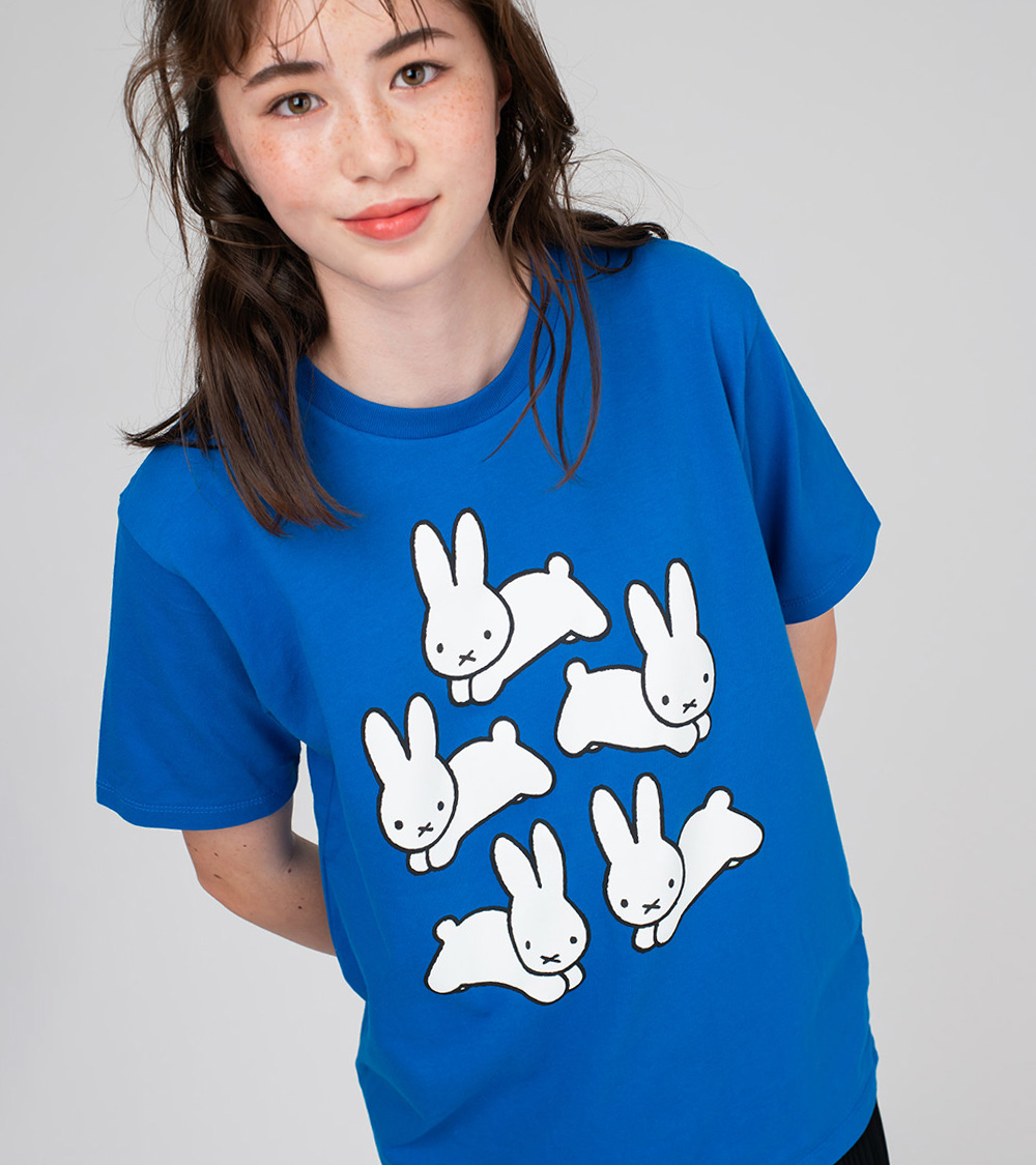 グラニフ ミッフィーとダーン ビッグシルエットTシャツ graniph グラニフ ミッフィーとダーン ビッグシルエットTシャツ
