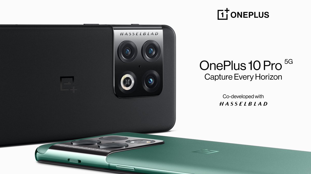 Technical_Fist's tweet photo. OnePlus 10 Pro [Official Specs]

-120Hz LTPO AMOLED
-Triple Camera 48MP + 50MP + 8MP
-32MP Front
-Qualcomm Snapdragon 8 Gen 1
-LPDDR5 + UFS 3.1
-OxygenOS 12 based on Android 12
-5000mAh Battery
-80W Wired SuperVOOC 
-50W Wireless AirVOOC
#OnePlus #OnePlus10Pro https://t.co/4jyUXV4Awu