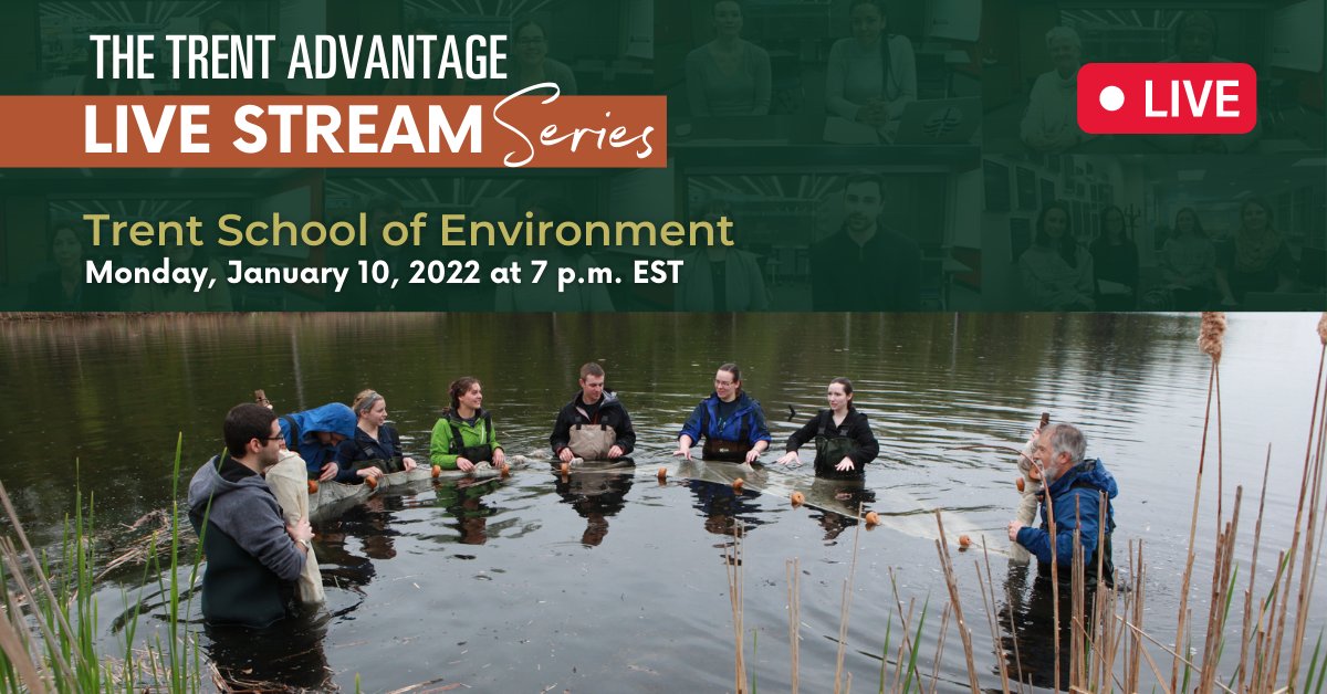 Looking to lead the way forward as a global environmental change maker? Join us January 10 (7pm) for an interactive live discussion &amp; learn about leading labs and unparalleled hands-on experiences in our School of the Environment (<a href="/Trent_TSE/">Trent School of the Environment</a>). Register: trentu.ca/futurestudents…