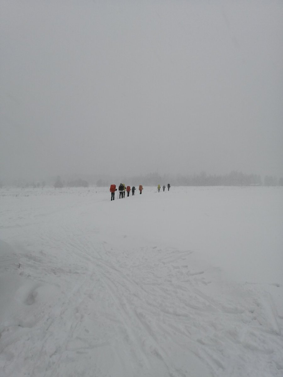 francis_scarr's tweet photo. Finally made it to Nikola-Lenivets art park after two and a half days ski trekking through Kaluga Oblast https://t.co/vwSZCRwepD