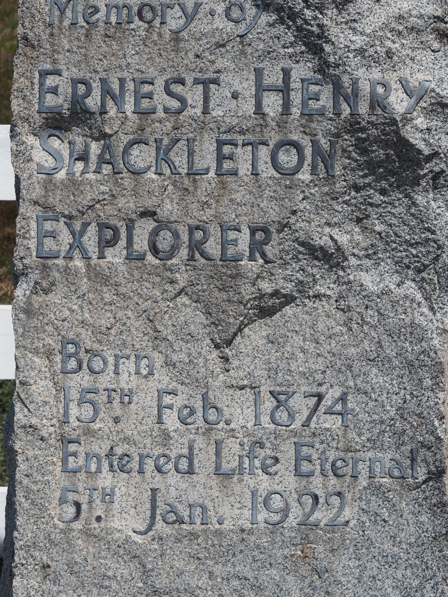 #OTD in 1922 explorer #ErnestShackleton died on board his ship, Quest, at Grytviken on #SouthGeorgia on his way to #Antarctica. He is buried in the whaler's cemetery there, his headstone, unveiled in 1928, of Aberdeenshire Kemnay Granite. #Shackleton #geology #scottishgranite