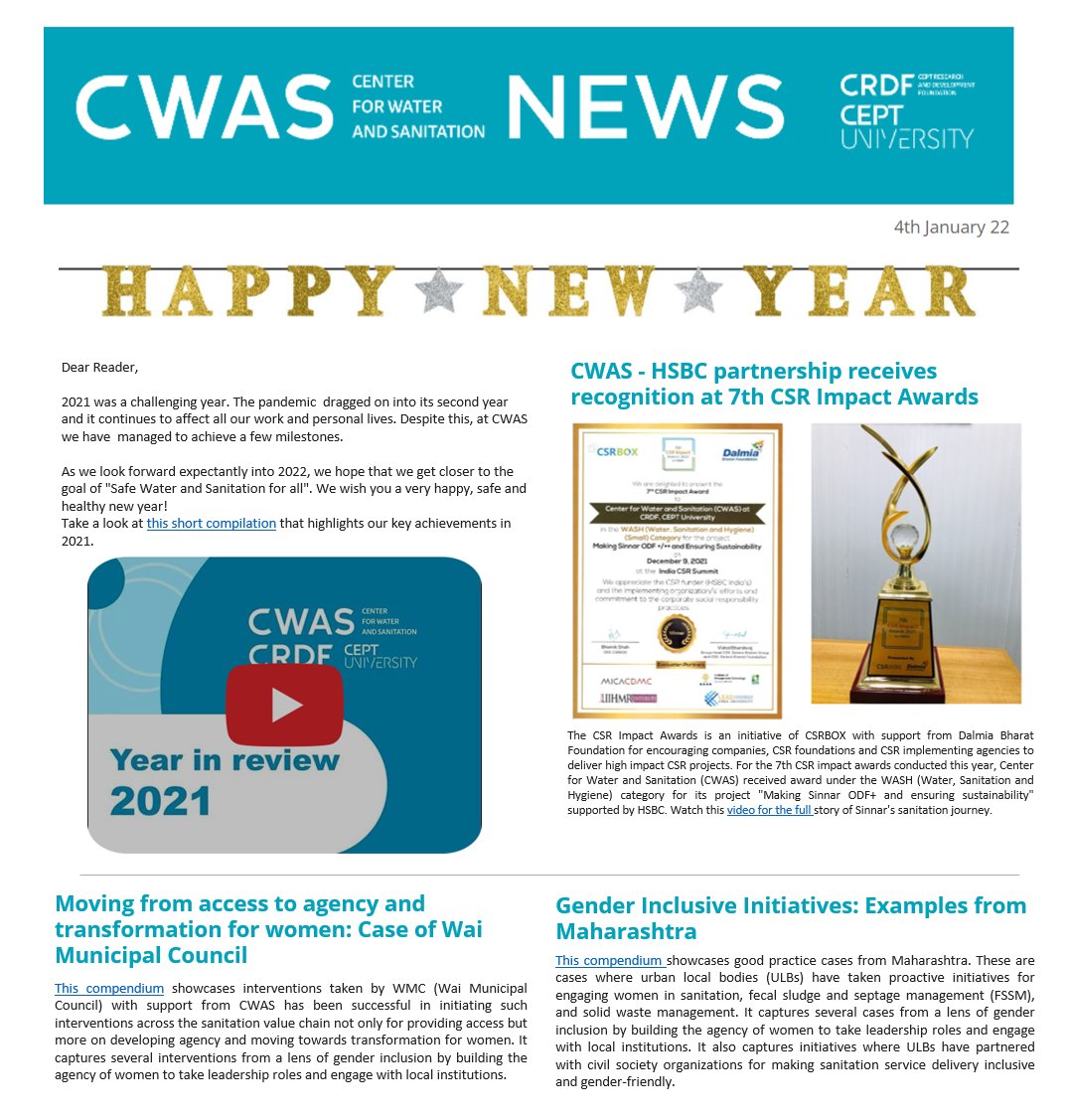 Center for Water and Sanitation (@cept_cwas) on Twitter photo A happy new year to all from the CWAS team.
Check out our latest e-news here -
us6.campaign-archive.com/?u=84608e2d8e0…
<a href="/mehta_pani/">Meera Mehta</a> <a href="/DineshMehta100/">Dinesh Mehta</a> <a href="/NFSSMalliance/">National Faecal Sludge and Septage Alliance</a> <a href="/AasimMansuri/">Aasim Mansuri</a> <a href="/plannerdhruv/">Dhruv Bhavsar</a> <a href="/aditi10990/">Aditi Dwivedi</a> <a href="/ArwaBharmal/">Arwa</a> <a href="/yadav_upasana29/">upasana yadav</a> <a href="/BMGFIndia/">Gates Foundation India</a> A happy new year to all from the CWAS team.
Check out our latest e-news here -
us6.campaign-archive.com/?u=84608e2d8e0…
<a href="/mehta_pani/">Meera Mehta</a> <a href="/DineshMehta100/">Dinesh Mehta</a> <a href="/NFSSMalliance/">National Faecal Sludge and Septage Alliance</a> <a href="/AasimMansuri/">Aasim Mansuri</a> <a href="/plannerdhruv/">Dhruv Bhavsar</a> <a href="/aditi10990/">Aditi Dwivedi</a> <a href="/ArwaBharmal/">Arwa</a> <a href="/yadav_upasana29/">upasana yadav</a> <a href="/BMGFIndia/">Gates Foundation India</a>