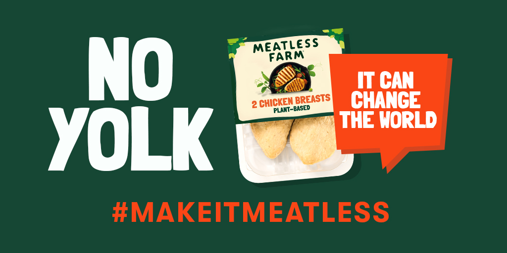 It's no yolk! We love a chicken pun 🐣, but not as much as our new award-winning Plant-Based Chicken Breast. Find it in-store or online at Asda, Tesco, and Ocado. 🌎To find your nearest store visit: bit.ly/3sY7OHG #makeitmeatless