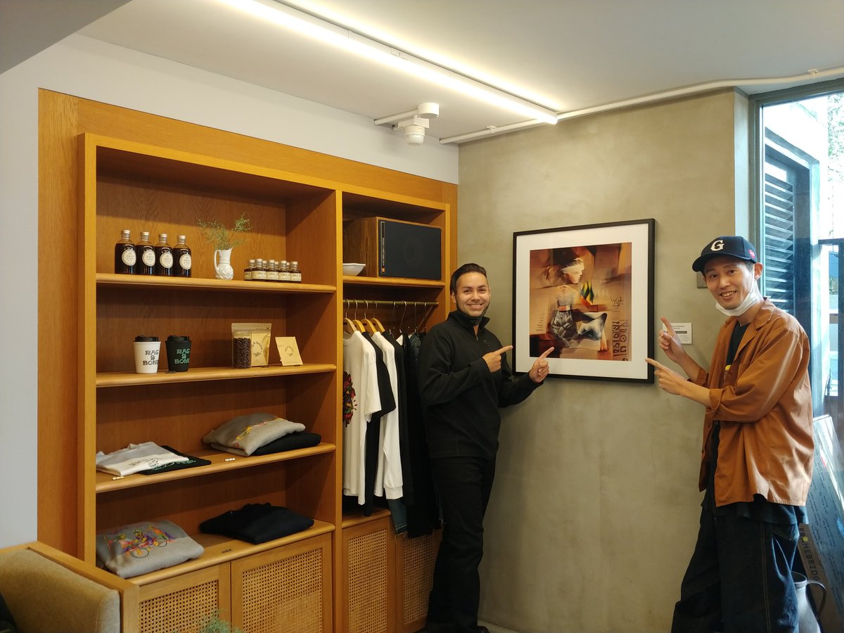 So happy to announce that our custom #AI #generativeart for rag &amp; bone coffee in Harajuku, Tokyo is now being displayed in their shop! What a wonderful partnership! eastlandcorp.com/rag-bone-coffe…
opensea.io/bitstince