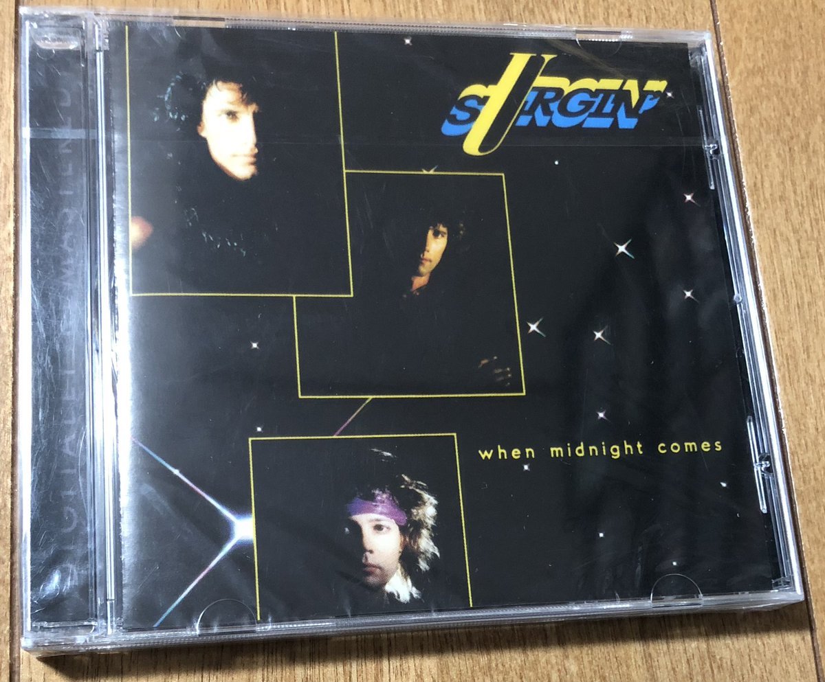 soto2112pta575's tweet photo. 今日はアメリカの「SURGIN'」の1985年リリースの1st「WHEN MIDNIGHT COMES」を紹介。

BON JOVIのShot Through The Heartを共作したことで有名なジャック・ポンティ率いるSURGIN'が唯一残したアルバム。
2014年のCD化に伴い購入。

初期のBON JOVIが好きな人なら間違いなく気にいるはず❗️

#SURGIN https://t.co/YxpLrGGu3T