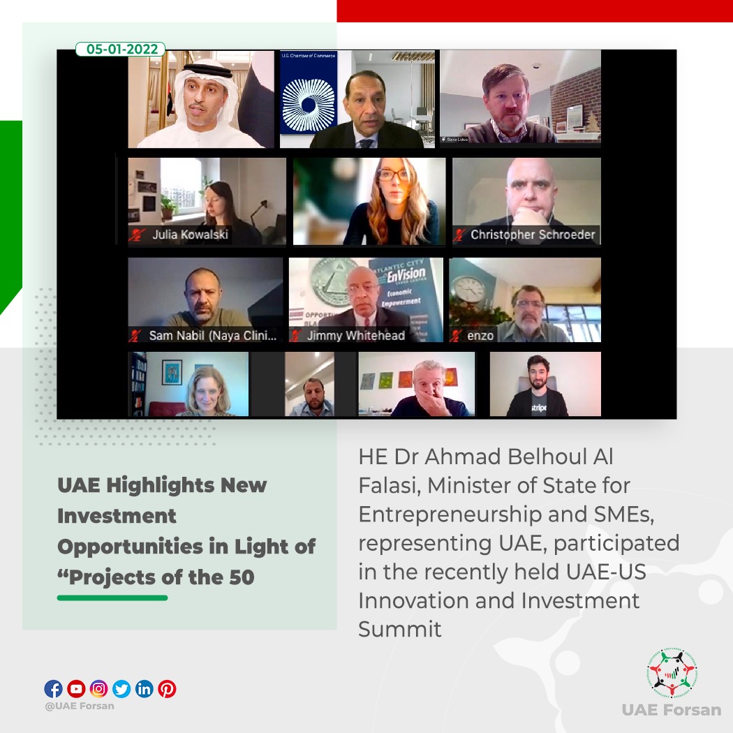 UAE_Forsan's tweet photo. UAE Highlights New Investment Opportunities in Light of ‘Projects of the 50’
#ProjectsOfThe50
#UAE
#US
@ahmad_belhoul https://t.co/8EMpUmnFW3