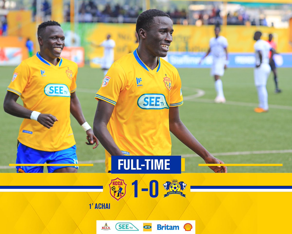 Sir Herbert Achai's goal in the first minute of the game gives us three points at home. Happy 🆕 Year 2022.

#KCCAMBRA