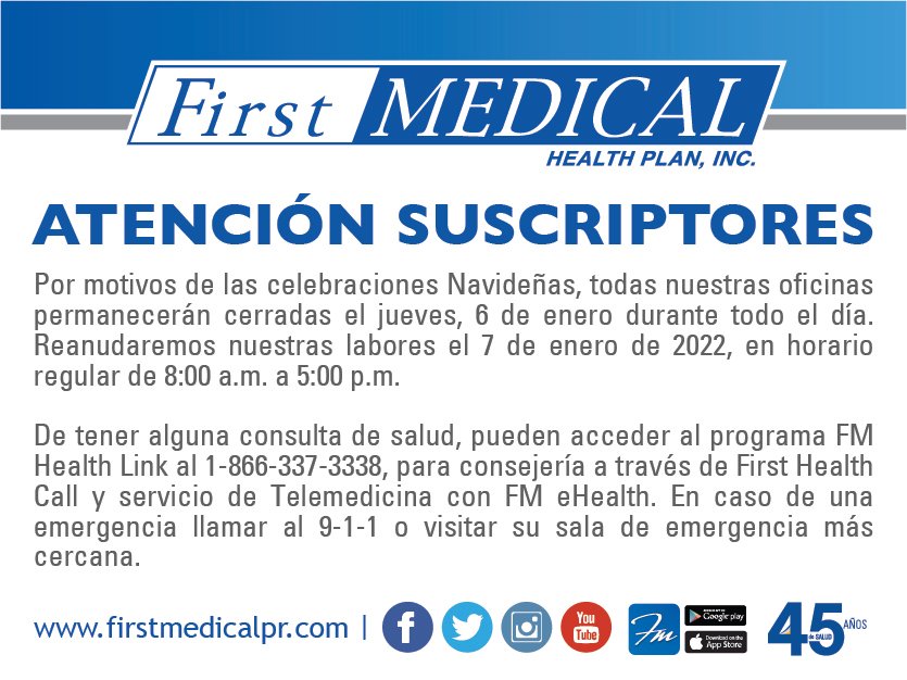 First Medical tweet media