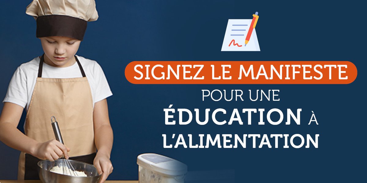 OAgrifood's tweet photo. 🍽️ Enseigner l'#alimentation à l'école est pour vous une nécessité ? Si oui, en 2 clics 
SIGNEZ LE MANIFESTE✍️⬇️

➡️https://t.co/iLF8m3dfun ⬅️ https://t.co/AgKQyJbJfX