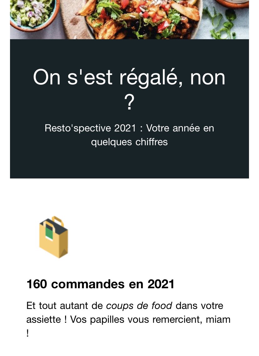 arnoh_g's tweet photo. COQUINOU ! La Resto’spective d’@ubereats_fr #UberEats https://t.co/x3JlxVixv7