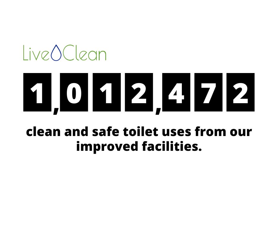 We have serviced over one million toilet uses in our clean, safe and improved sanitation facilities. With the hope the new year brings, we look forward to exponentially increasing this number and doing our part to ensure quality sanitation for all. Happy New Year!!!
