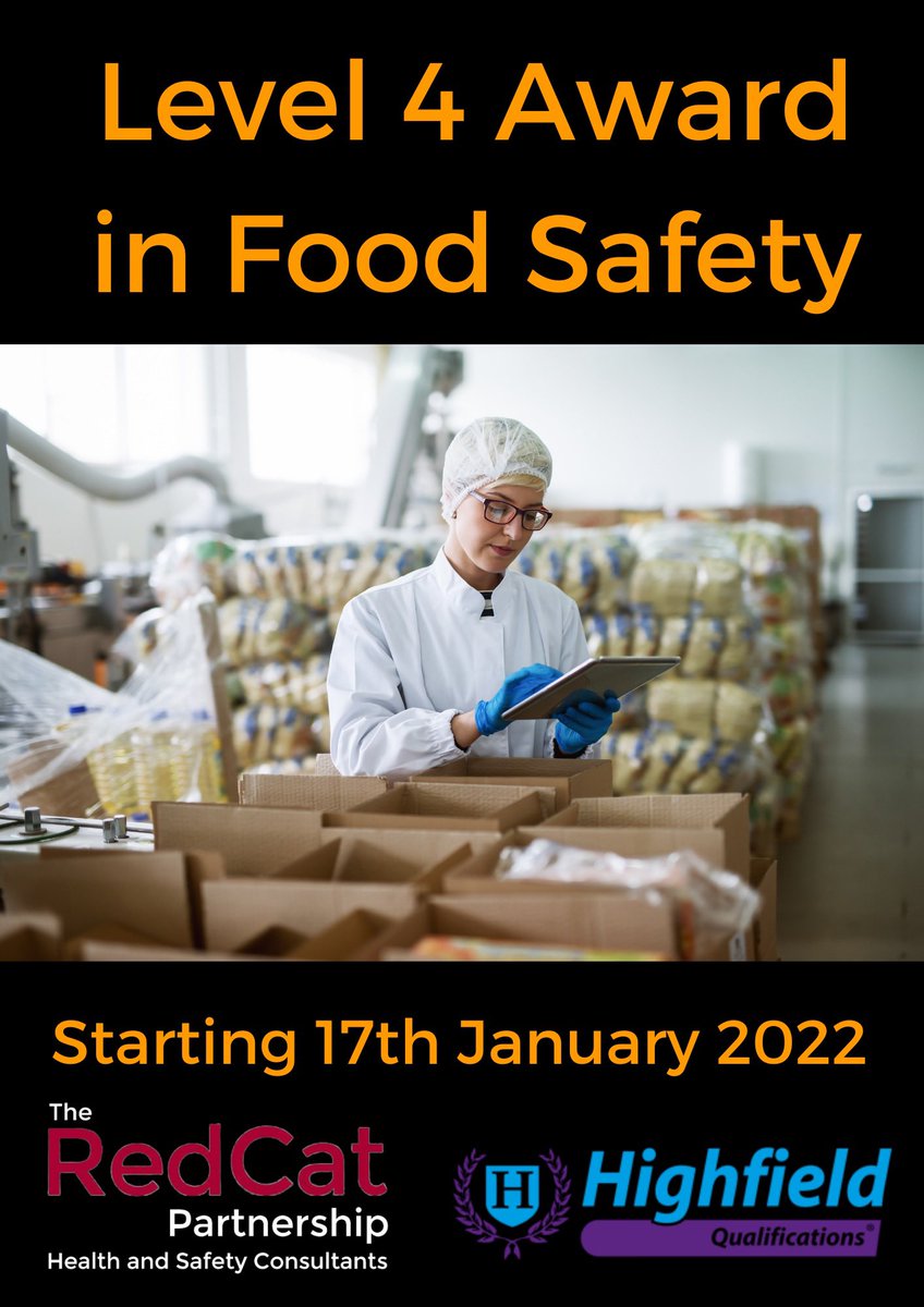 Last chance to book #foodsafety #Management course being held face to face in #norwich