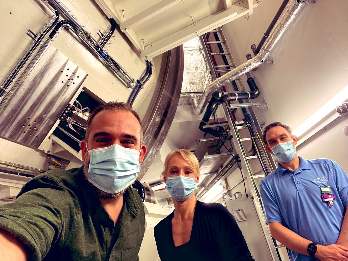 Extraordinary privilege to see the Proton Beam therapy machinery. Millions of pounds of the most high-tech engineering on Earth all delivered with the aim of treating cancer. It gives me a lump in my throat to see how incredible the NHS is. Huge credit to <a href="/uclh/">UCLH</a>