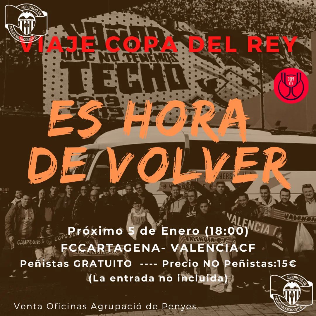 APValencianiste's tweet photo. Camino de #Cartagena como siempre estaremos al lado de nuestro ValenciaCF💪💪💪
Penyas: Alacuás, Gamba Che, Balaguer, Rates Penades, México, Les Afabegues, Benaduf Che, La Cabra del Vedat, Museros, Meliana,Alcalans,Patà i Avant y mas... #amuntvalencia 🦇🦇🦇 https://t.co/OY2F9MnGIr
