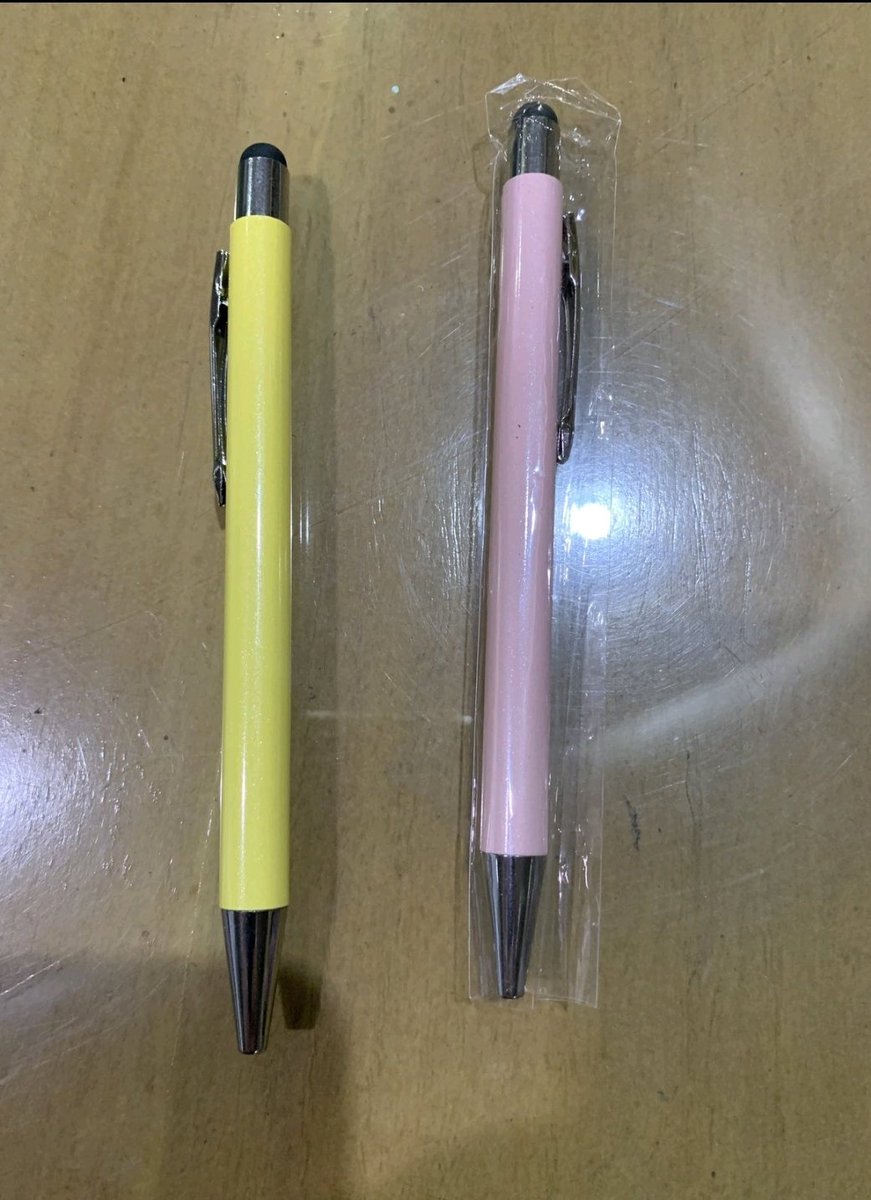 randyu's tweet photo. 0.5 gel ink pens. #pinkpens #yellowpens perfect election day gifts https://t.co/K1Wut6MBsJ
