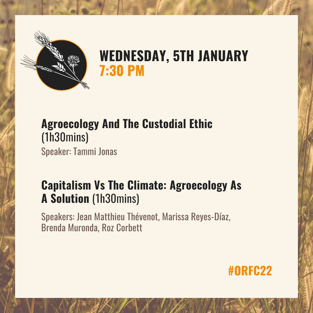 ORFC's tweet image. ORFC22 starts today! 🌾

We are so excited to be kicking the event off with a fantastic line-up of speakers, from the UK and beyond. Sessions will start from 2pm - swipe to find out what’s on this afternoon!

Tickets are available throughout: tickettailor.com/events/oxfordr… #ORFC22