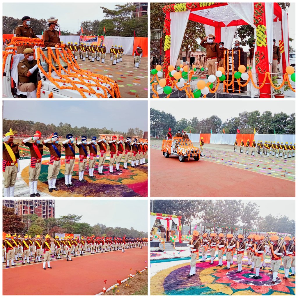 SP महराजगंज श्री प्रदीप गुप्ता द्वारा रिक्रूट आरक्षियों के "दीक्षांत परेड" का मान प्रणाम ग्रहण कर पद व गोपनीयता की शपथ दिलाई गई। सभी को शुभकामनाएं देते हुए मेहनत, लगन व समर्पण से कार्य करते हुए पुलिस की छवि उज्ज्वल बनाये रखने में अपना श्रेष्ठतम योगदान देने हेतु प्रेरित किया गया।