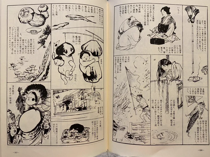 江戸〜明治の文化風俗を記した『江戸東京風俗野史』(私の購入は有光書房版)に説明がありました。
明治期バージョンはさすが!笑 日本国旗を振ってます。 