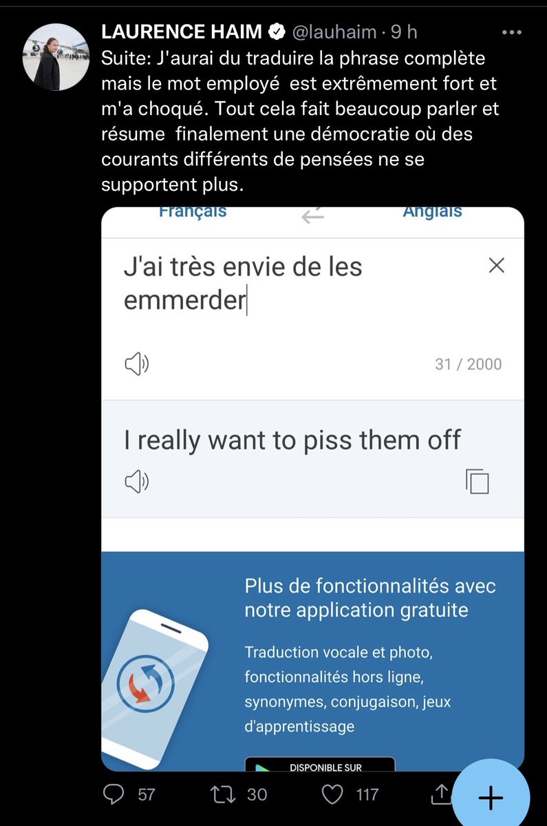 maxwell06170's tweet photo. #fuckgate acte 2 : la vie de correspondante permanente aux US est vraisemblablement conditionnée par la maîtrise parfaite de Google traduction. https://t.co/po1cBtOzH2