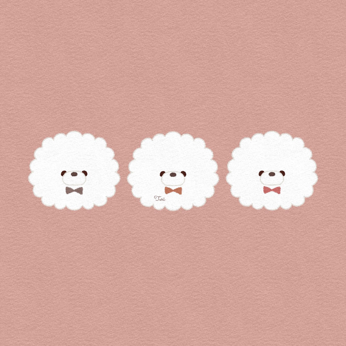 𝚃𝚞𝚞𝚛𝚒 お題はlineまで Sur Twitter ゆるあにまる ビションフリーゼの3連フロッシュちゃん リボン付き うちの ビションは寝てます イラスト ゆるい 絵描きさんと繋がりたい アイコン フリーアイコン ゆるいイラスト オリジナル ゆる絵 フリーイラスト