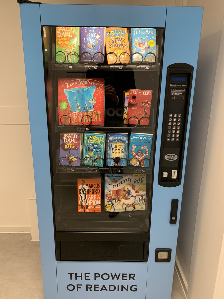therookeries's tweet photo. Our reading rewards vending machine is fully stocked! 📚 School councillors have been asking @therookeries pupils what types of books they would like included #PowerOfReading #LoveReading #InvestingInPupils #ROK https://t.co/cewvPdjdRy