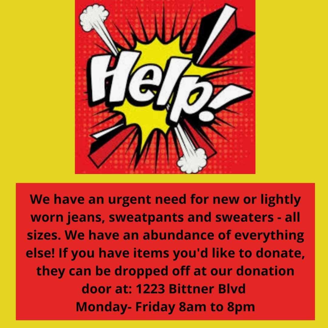 LebanonMission's tweet photo. Attention friends: We still have an URGENT need for MEN'S pants. Sweatpants and Lounge pants are the most needed, followed by jeans, sweaters and sweatshirts.
We can not accept anymore women's clothing at this time. 
Thank you! https://t.co/PRNpFzVcQw