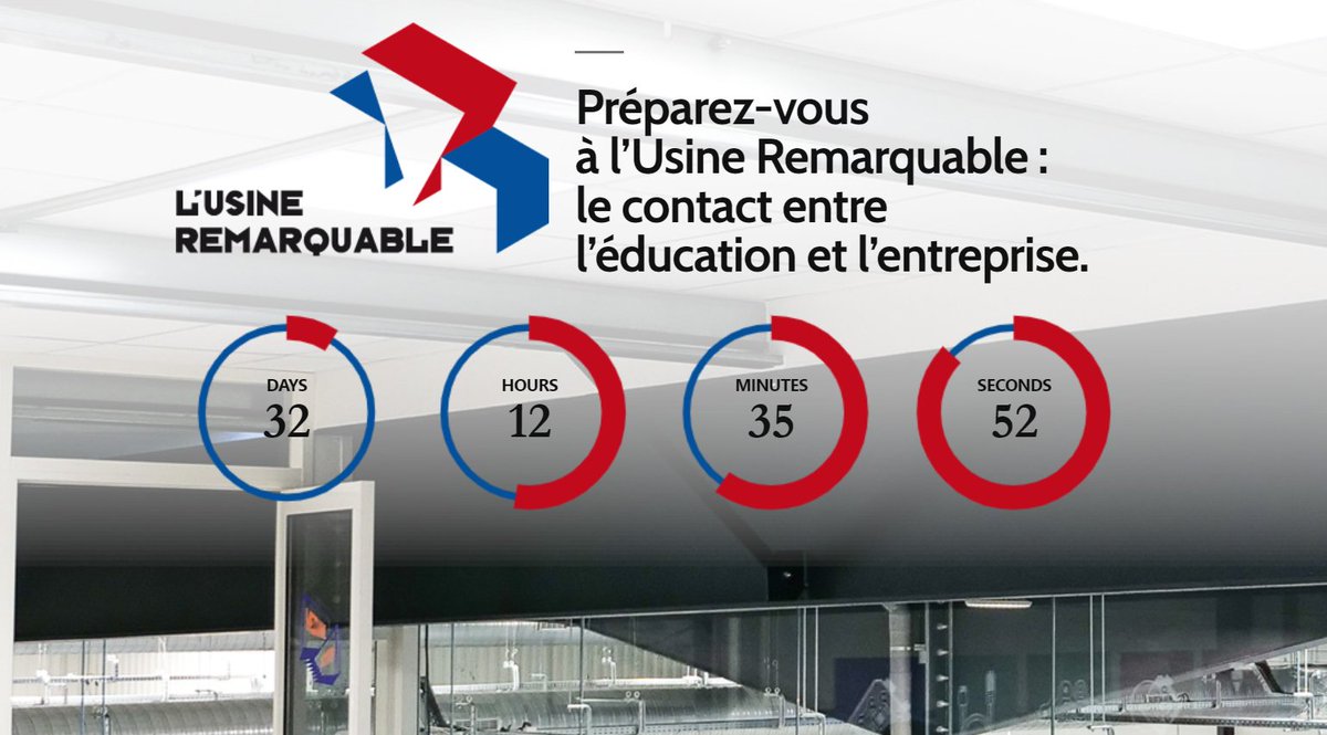 🙌 Le Comité Richelieu est partenaire et promoteur de l’Usine Remarquable : un outil créant un lien entre l'#éducation et l'#entreprise .

📆 Rendez-vous dans 32 jours.

👉 usine-remarquable.fr

#innovation #startups #PME #ETI #usine #industrie #Nouvelleaquitaine