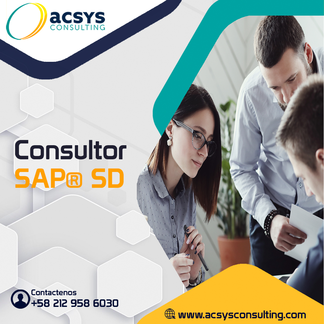 acsys_ca's tweet photo. La especialidad de consultor SAP®  SD permite la planificación e implementación eficaz de todas las acciones y tareas diarias del ciclo de ventas de cada empresa.
#SAP #SAPSD #SAPVenezuela #Venezuela   #ConsultoraSAP
#consultoría #consultoriadenegocios #consultoriaempresarial https://t.co/DKXdWBeLOW