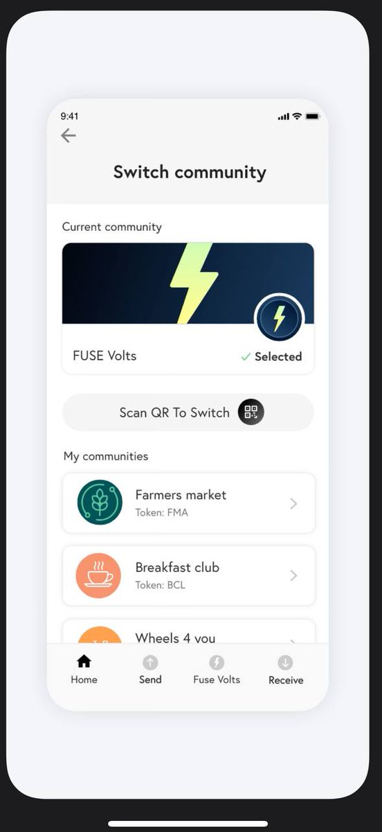 6/b) Fuse Wallet A non-custodial wallet on iOS and Android that allows users to participate in the following:• Store digital assets• Payments or send money to other users • Browse and join communities they like to receive bonus points.