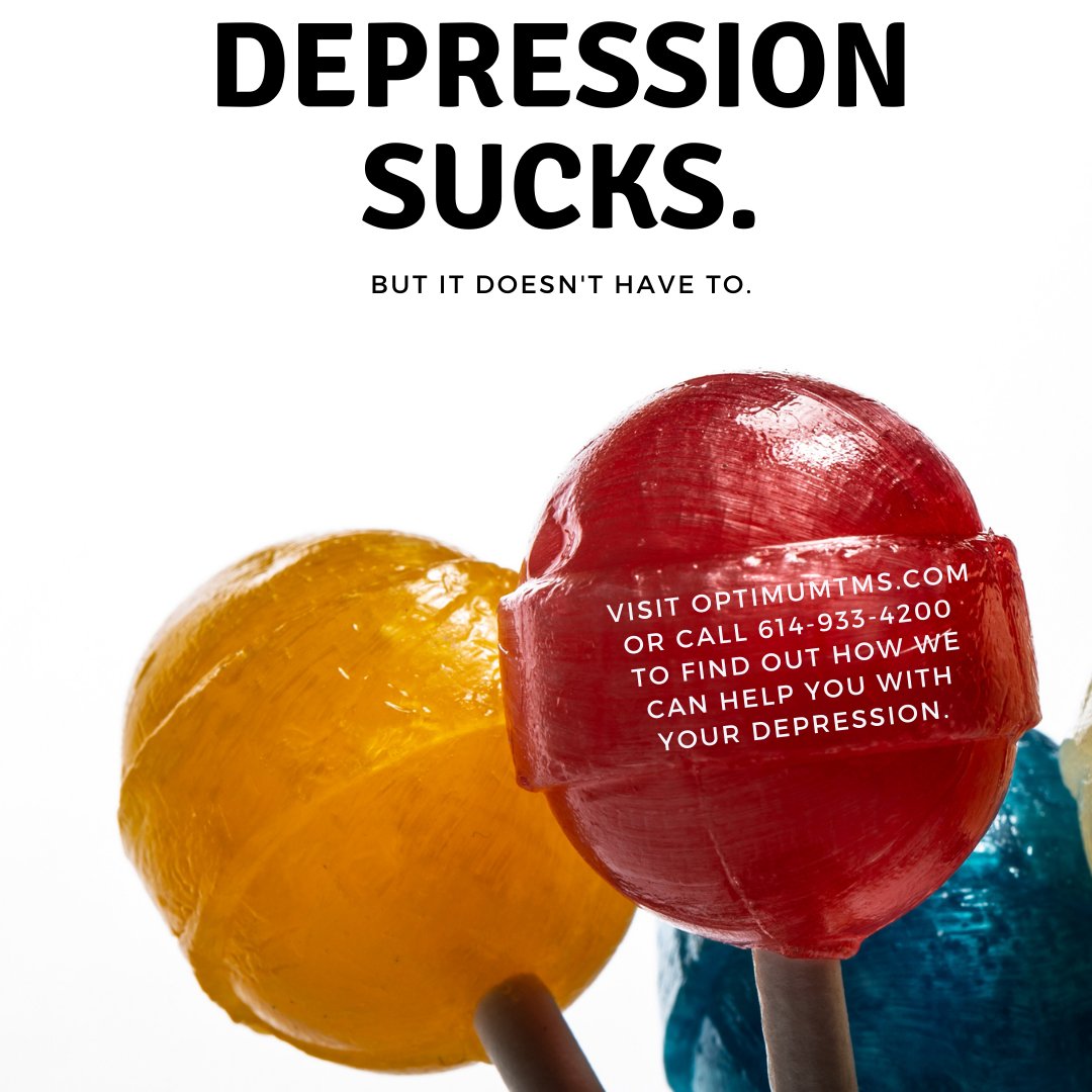 To put it mildly, #depression #sucks. The good news? We can change that! Let the experts at Optimum TMS help you find relief from your depression. Visit us at https://t.co/cKfDDIWj2H or call 614-933-4200 today. https://t.co/QAbZqu6UtE