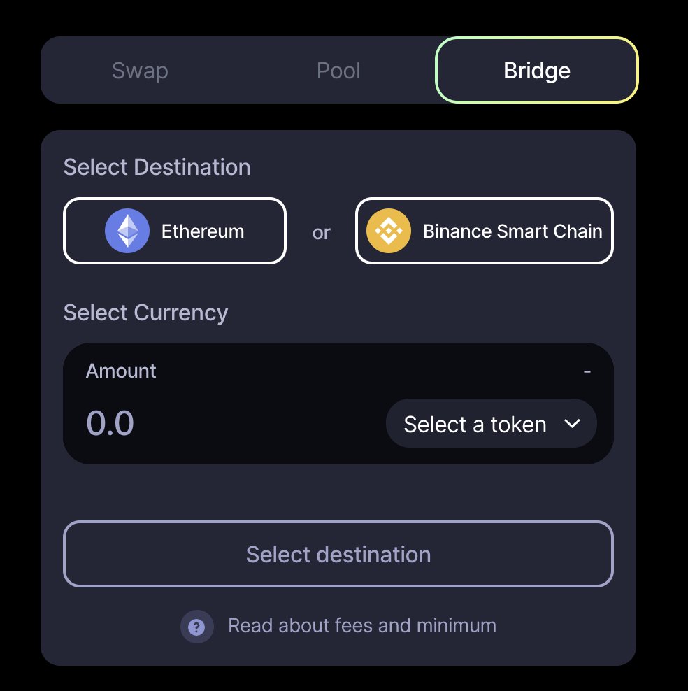 11/ Bridging Use  https://app.fuse.fi/#/bridge  to bridge from Ethereum or BSC. Their bridge is very smooth and each bridge transaction earns you 0.1  $FUSE for gas. *Note: the current iteration of the bridge is custodial and solely in the hands of the bridge operator (centralised).