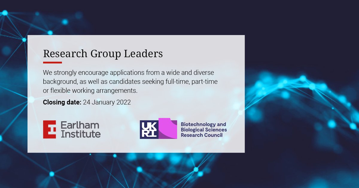 EarlhamInst's tweet image. GROUP LEADERS - #EngineeringBiology has the power to deliver innovative solutions to societal challenges. We’re looking for new group leaders passionate about #syntheticbiology, computational modelling of networks or synthetic circuit design.

➡ okt.to/LlwmBb