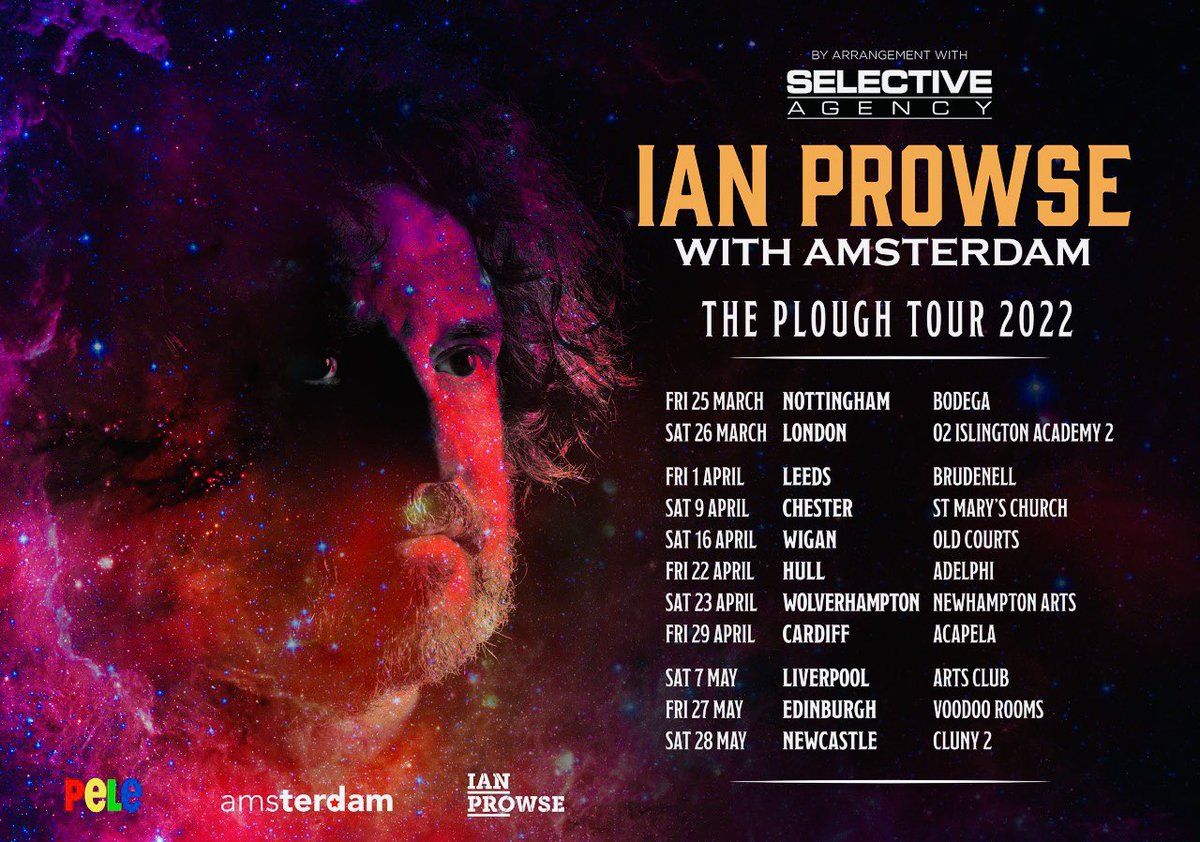 We promise you 100% passion, commitment, fire, joy, sorrow and a HELL of a night out.
Playing songs from the new LP along with all yer Pele/Amsterdam/Prowsey favs.
❤️💛💚💙
All tickets: amsterdam-music.com/live/