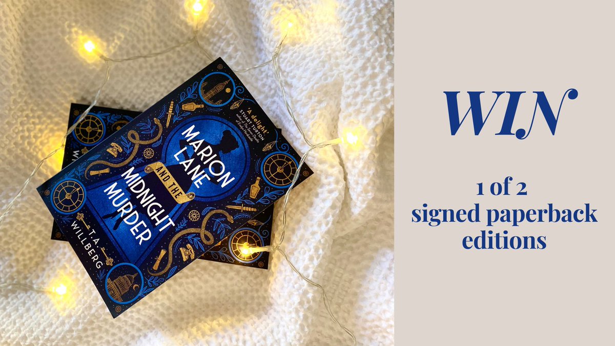 Tess_Amy_'s tweet photo. ✨U.K. GIVEAWAY✨ I've teamed up with the lovely @bookmarkthewall to celebrate tomorrow's U.K. paperback pub of MarionLane&amp;TheMidnightMurder. The prize is 1 of 2 SIGNED paperbacks. 

To Enter:
-Follow me AND @bookmarkthewall 
-RT 

🔍U.K. only
🔍Ends 8 Jan
#bookgiveaway https://t.co/ePh33y7t7l