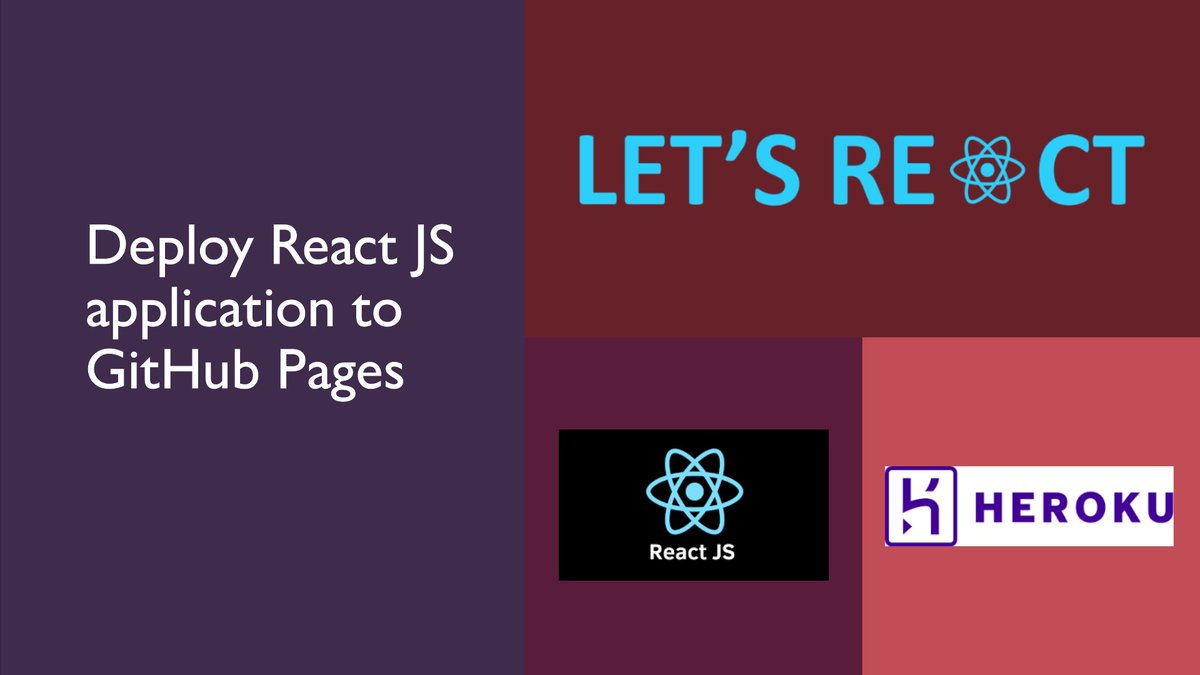 RohitGuptaWeb3's tweet image. Read my new article on How to Deploy React JS Application to Heroku at letsreact.org/deploy-react-j…
Follow me & visit LetsReact.org for more latest reactjs hacks. @reactjs @react #javscript #reactjs #React #reactians @github @heroku @salesforce @SalesforceOrg @CsharpCorner