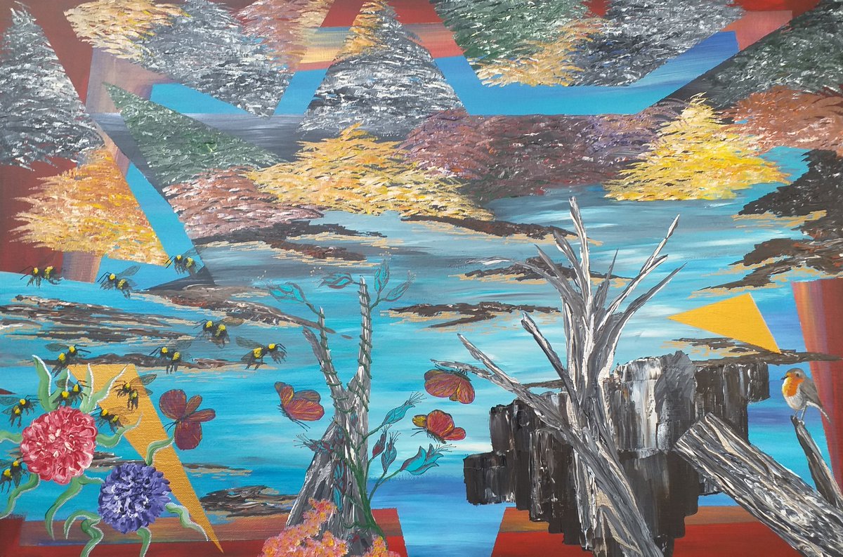 PaulTapping2's tweet photo. Fractured Landscape 🖌🎨 https://t.co/xXueda9uBV