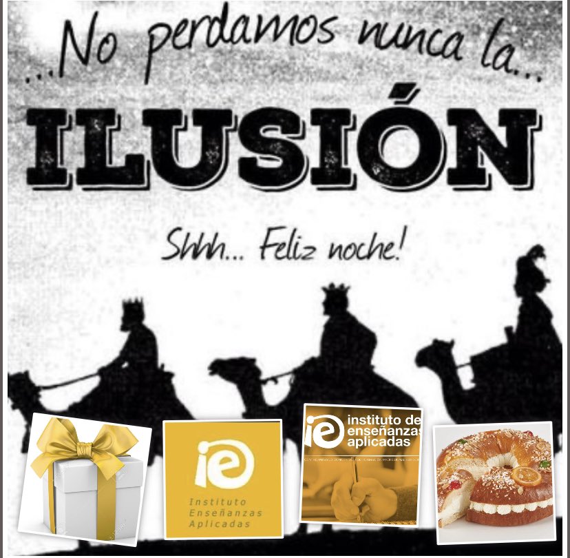 Felices Reyes a todos!!! Que vuestros regalos sean Ilusión, Éxito y Amor (IEA).