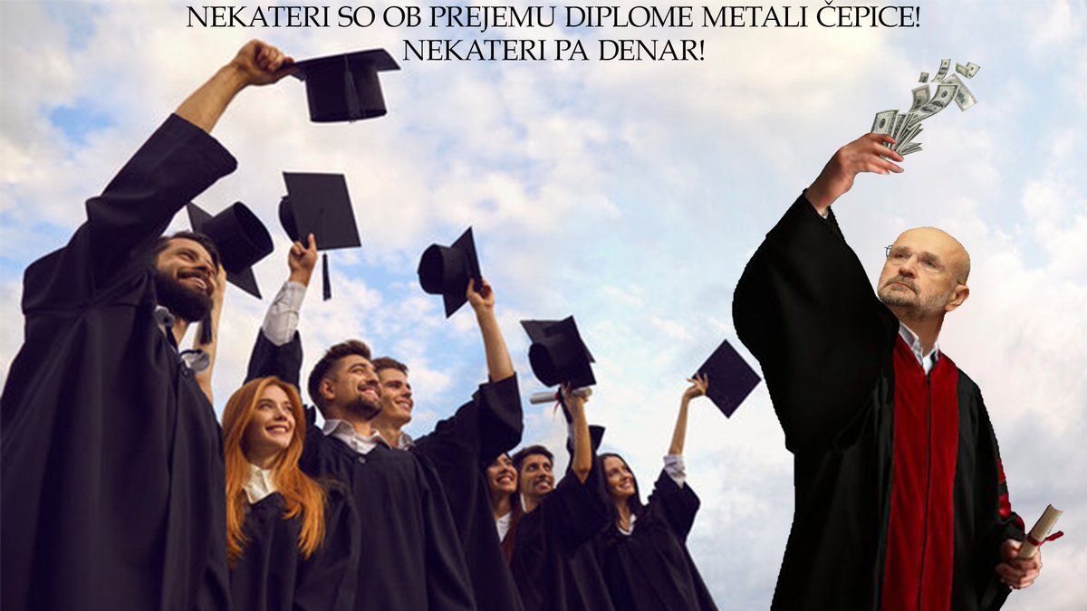 KatkaMla's tweet photo. Je treba sploh še kaj dodati?😂 #maslesa #flyingmoney #graduation https://t.co/qPhEyCKMuh