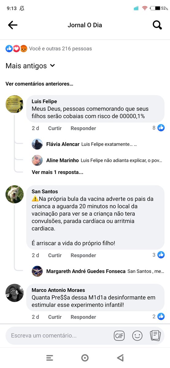 CodeMoonkey's tweet photo. @MilaDaffre É no Face. a coisa é pior, pq lá que estão a maioria dos "tios e tias" do Zap.
E comentários como "a bula diz isso, diz aquilo". Eu denuncio, mas eles não removem. Acho que tem poucas denúncias no geral. O Face precisa mais dessa galera do twitter... https://t.co/NjeYUJei8v