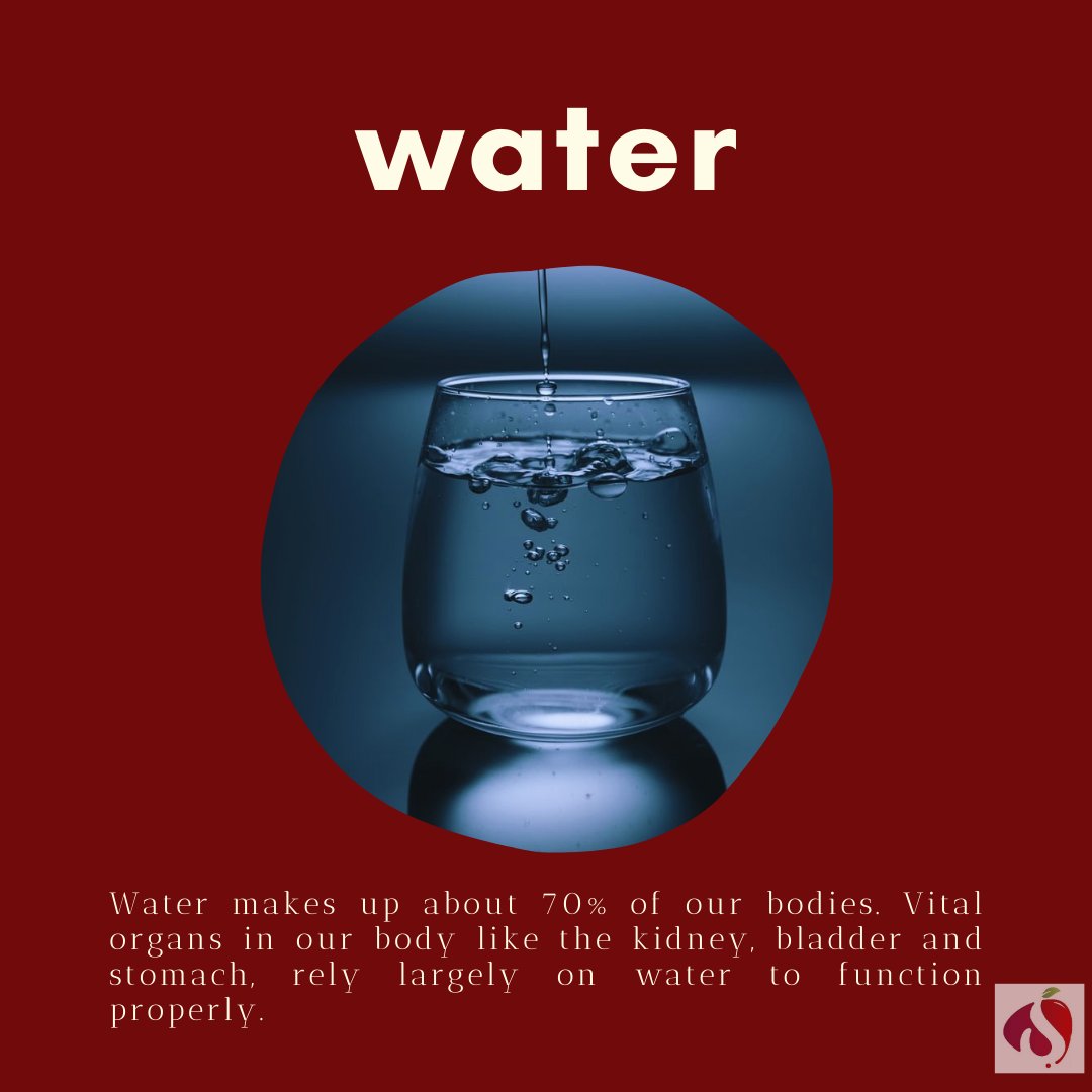 spicedrinks's tweet photo. Regular water drinking is essential as water makes up 70% of our bodies.
Vital organs in our body like the kidney, bladder and stomach also rely largely on water to function properly.
#WellnessWednesday
#SpiceDrinks
#HealinginaCup
#livewellfeelgood https://t.co/rTZgbJBOjN