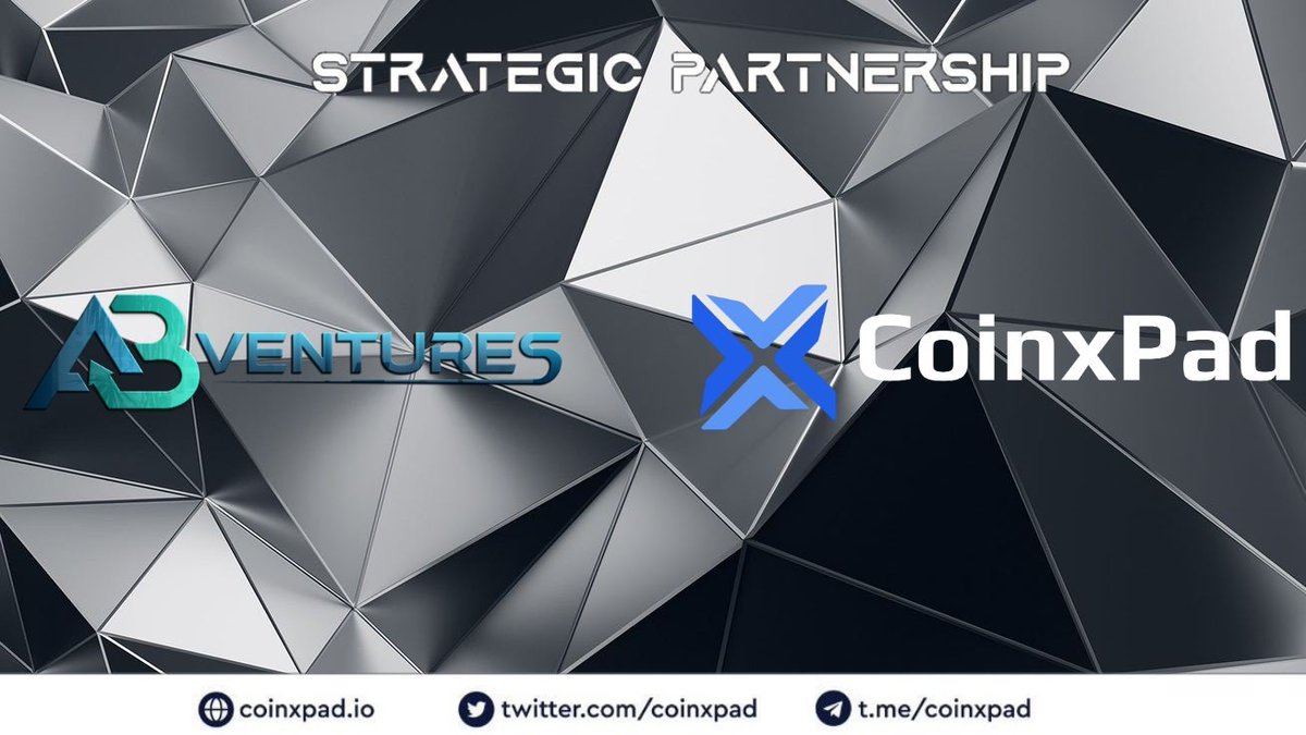 1ABVentures's tweet photo. AB Ventures × CoinxPad

We are thrilled to announce our Strategic Partnership with @coinxpad 🔥

CoinxPad is the first Cex / Dex Multi-chain IDO Launchpad.

#ABVentures #CoinxPad https://t.co/4HLZaazZ8W