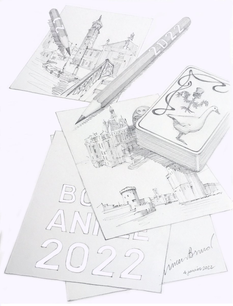 VincentBrunot's tweet photo. Un petit coup de crayon pour vous souhaiter une très belle année 2022 !
Mes meilleurs voeux à toutes et à tous !

#bonneannee2022 
#2022
#asnieres
#asnieressurseine https://t.co/Sms7QTuWRH